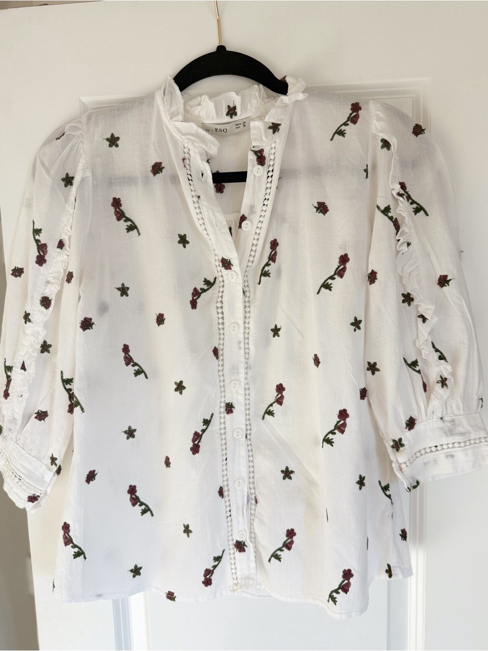 Embroidered Floral Blouse